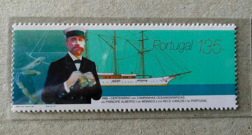 100A Camp. Oceanog. Rei D CarlosI Portugal e  Príncipe AlbertoI Mónaco