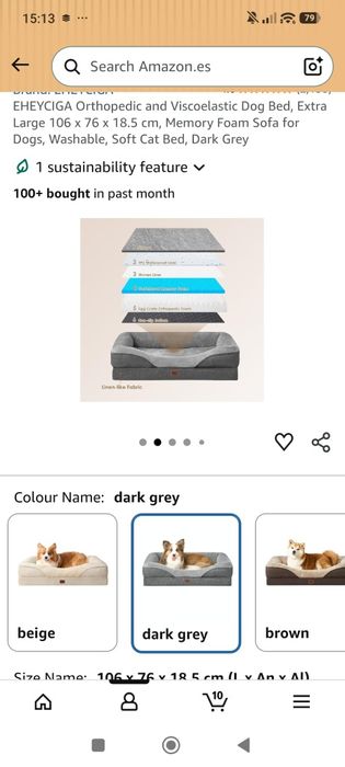 Cama para cão nova