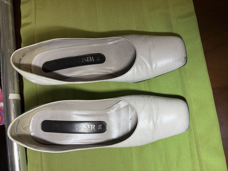 Туфлі білі для нареченої 37 розміру дуже зручні зі шкіри шевро