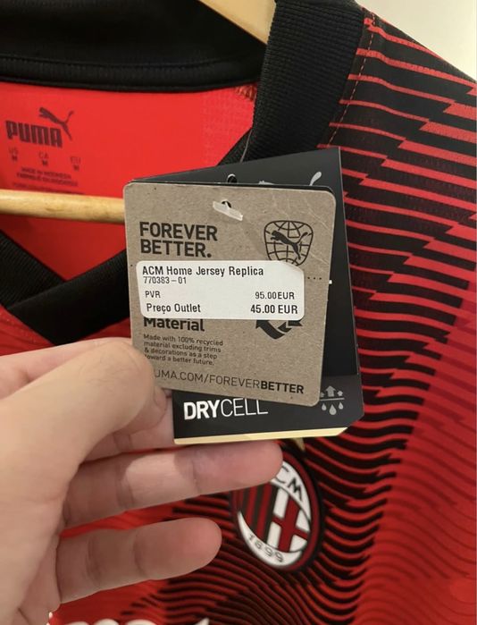 Camisola de futebol AC Milan