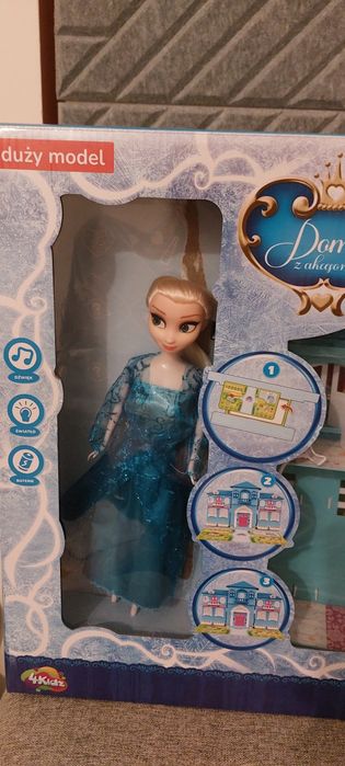 Duży domek z akcesoriami + lalka Elza