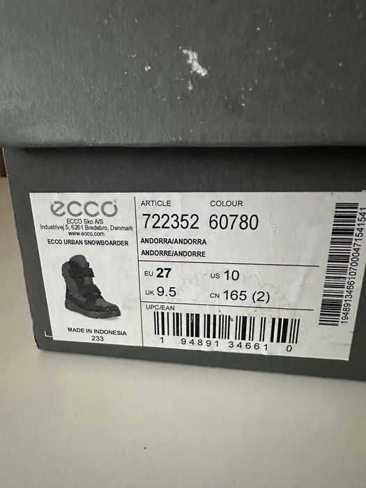 Черевики Ecco термо зимові