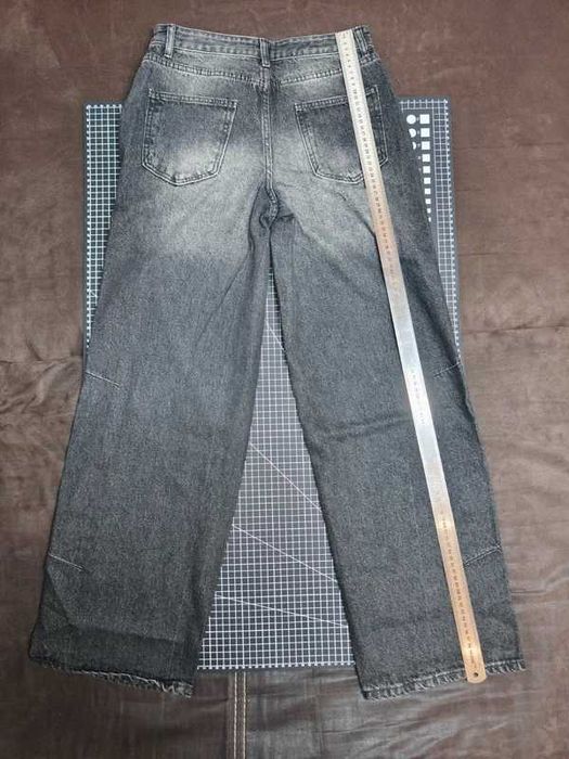 Jeansy damskie straight rozm. 36 szare – nowe