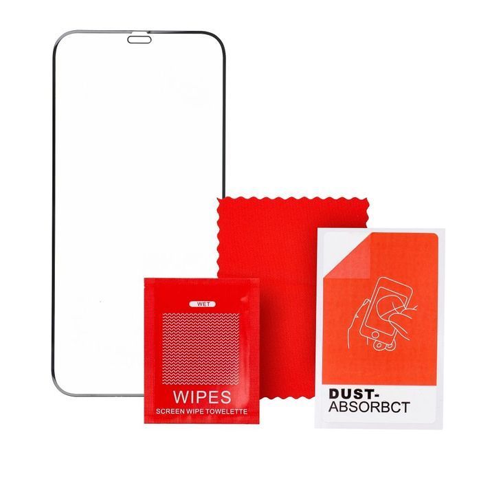 Szkło ochronne iPhone 13 / 16e (SE 4 2025) czarne