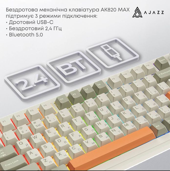 Клавіатура AJAZZ AK820 MAX