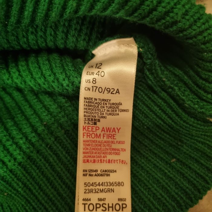Gruby i ciepły półgolf damski sznurowany TOPSHOP L