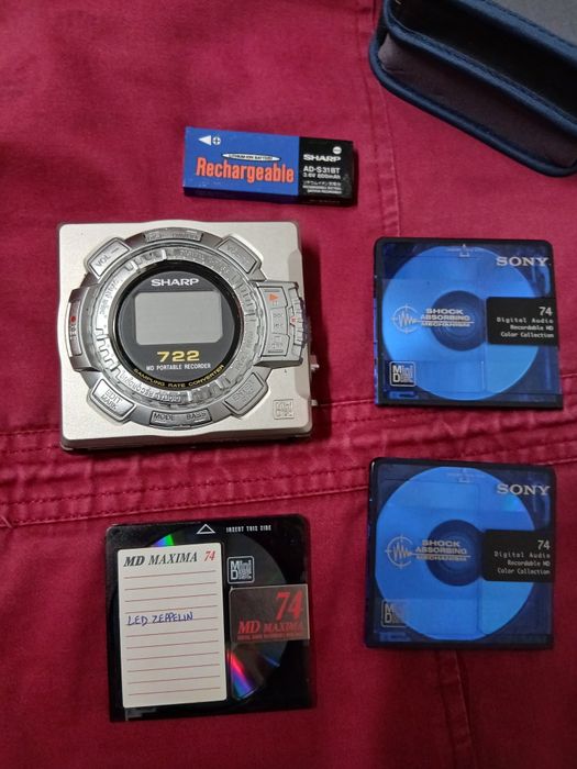 Leitor Minidisc Sharp antigo