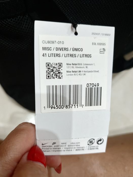 Plecak Nike czarny