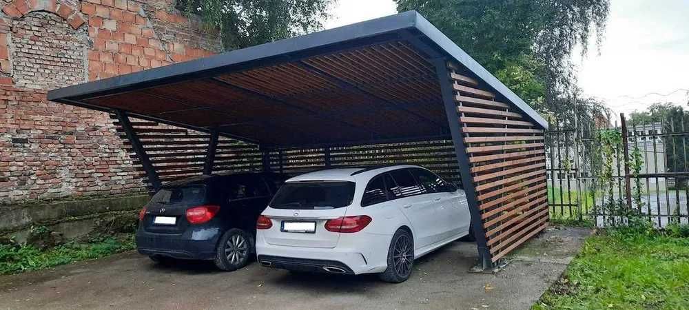 Carport Wiata garażowa dwustanowiskowa