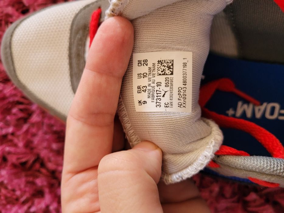 Ténis Puma R78 cinzento e azul