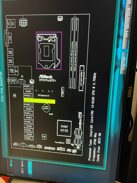 Комплект 1151: i3‑6100 / 8GB DDR4 / ASRock BTC+