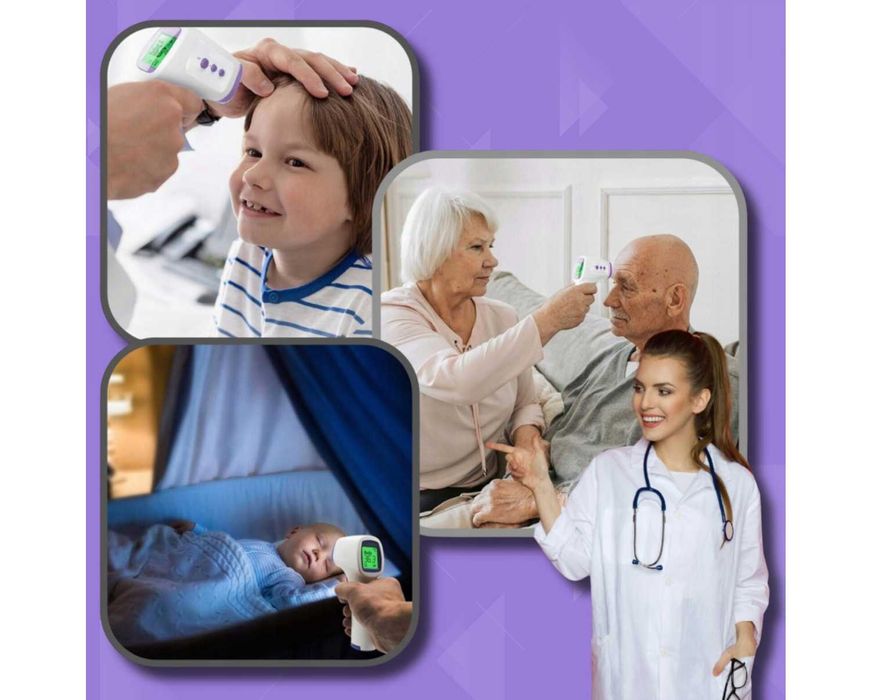 Termometr Bezdotykowy Elektroniczny Medyczny na Podczerwień LCD