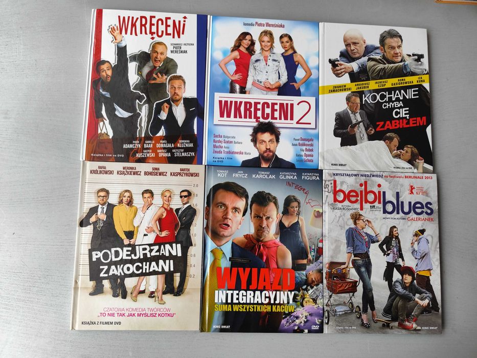 Komedie Polskie na dvd 6 szt w formie książkowej