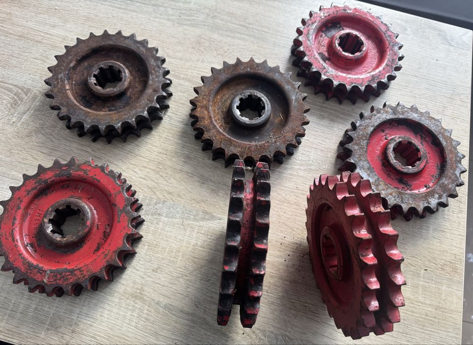 Зірочка подвійна барабана комбайна Z25 Massey Ferguson 186/206/240