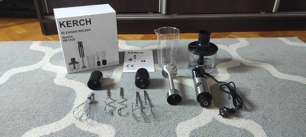 Blender Ręczny Mikser Wielofunkcyjny Turbo 1200w + akcesoria