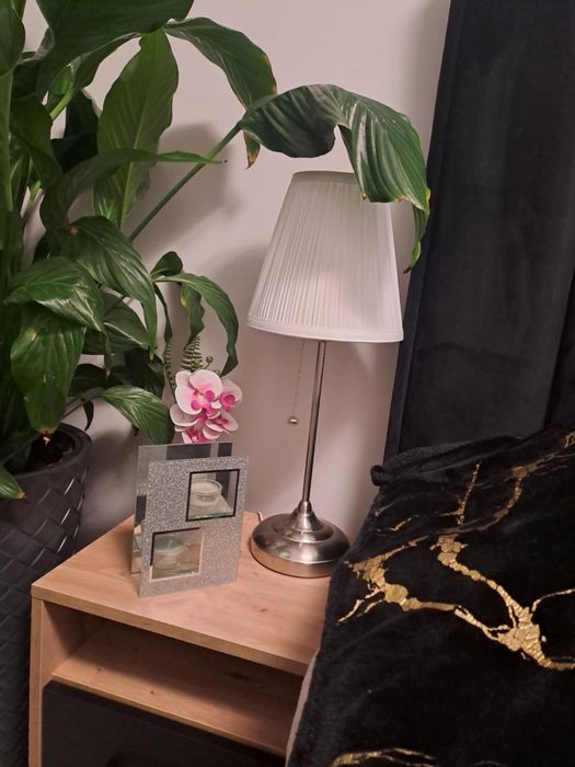Lampa stołowa, niklowano/biały ikea arstid cena za 2 szt jak nowe