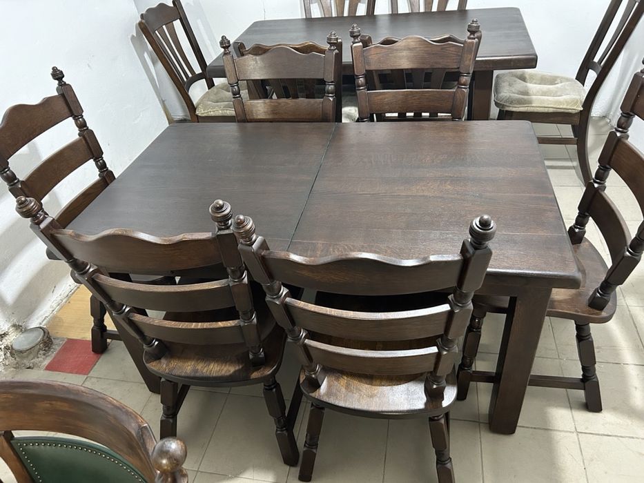 Шкіряні та деревʼяні меблі