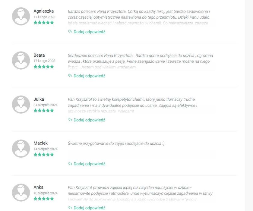 Korepetycje Chemia | Przygotowanie do matury | Doświadczenia chemiczne