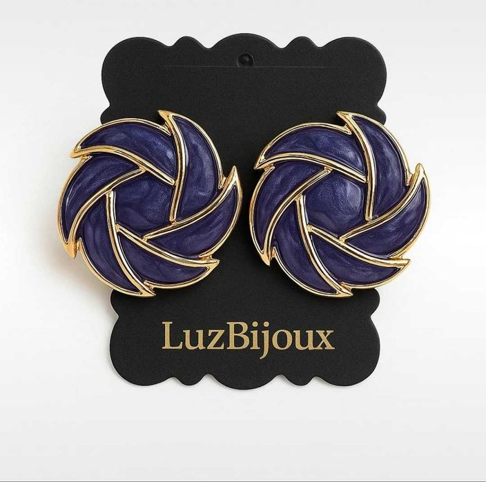 Brincos Folhas Violeta