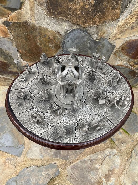 Ofícios e Pregões da Lisboa Antiga Estanho Puro 48 cm