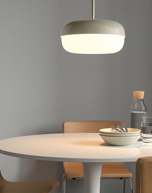 Lampa wisząca, beżowa