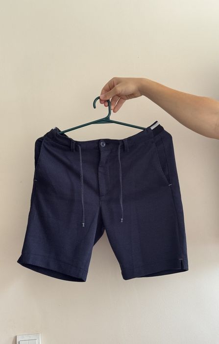 Чоловічі класичні шорти Zara Man синього кольору