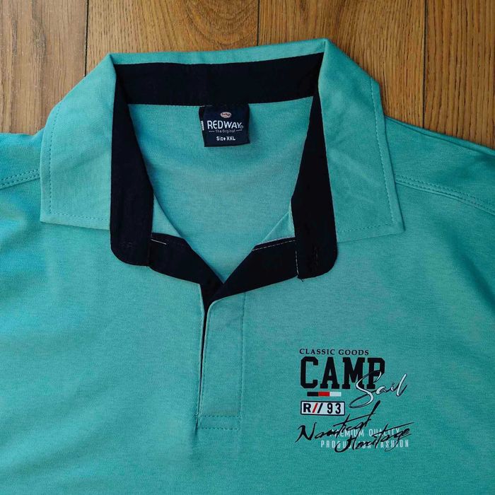 Bluza polo z kołnierzykiem i długim rękawem