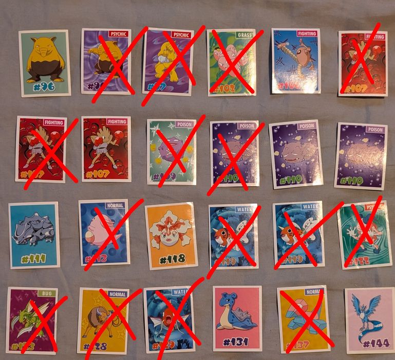 Naklejki chipcao chipita pokemon