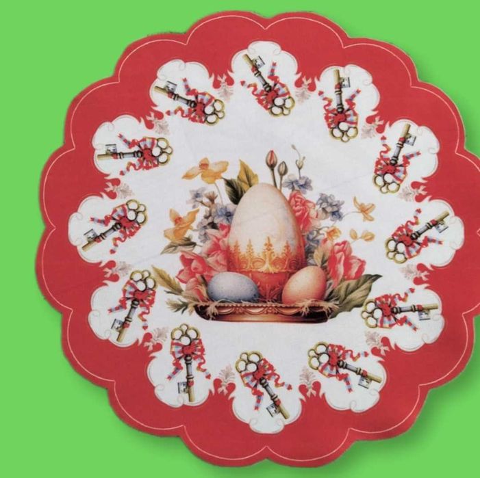 Serwetka OKRĄGŁA Wielkanocna