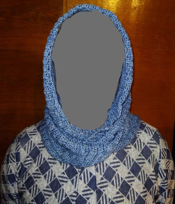 Шарф-каптур (капюшон), ручна робота!