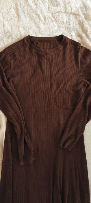 Vestido comprido de malha