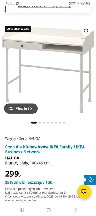 Biurko i krzesło obrotowe