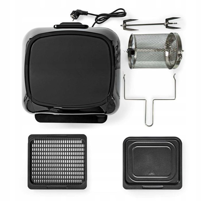 Frytkownica Beztłuszczowa Mini Piekarnik 9w1 1500W 12L Nedis