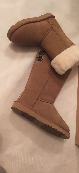 Snow Paw  śniegowce skórzane 38 z wełną merynosa eskimoski emu