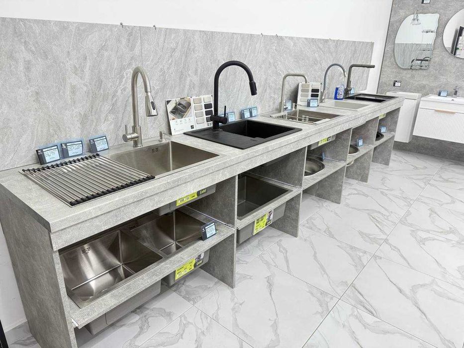 Мийка нова, опт склад сантехніки, доставка, дешево змішувачі