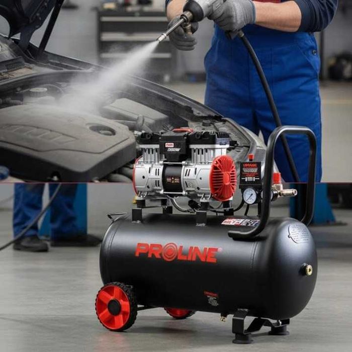 Безмасляний поршневий компресор 50 л P200005 8 бар компрессор ТИХИЙ