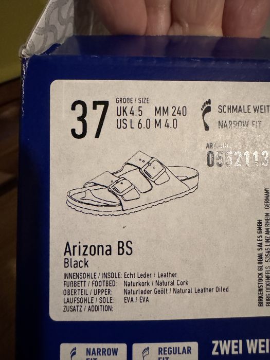 Birkenstock Arizona skóra 37