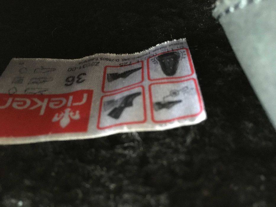 Botki Rieker czarne rozmiar 36