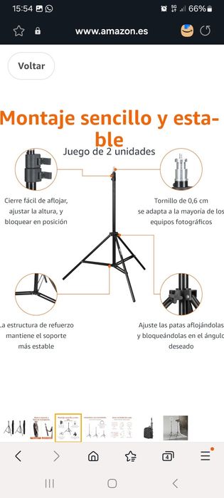 Conjunto de dois Tripés