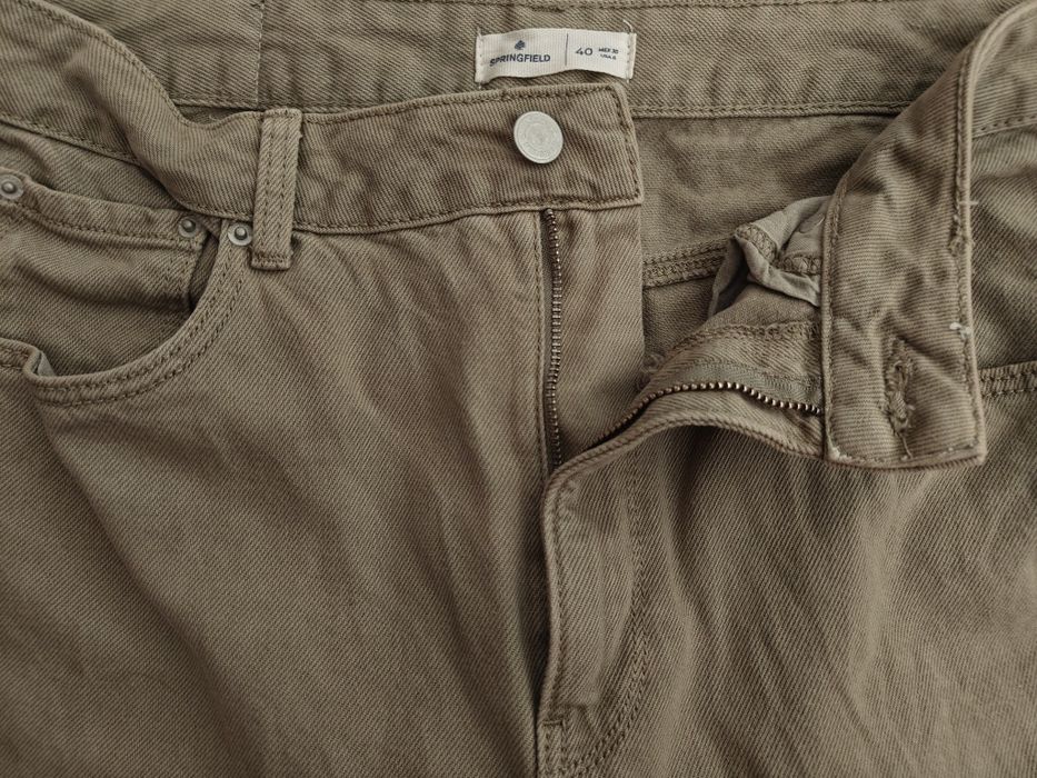 Calças / Jeans Wide Leg  Springfield 100% algodão – Tam. 40