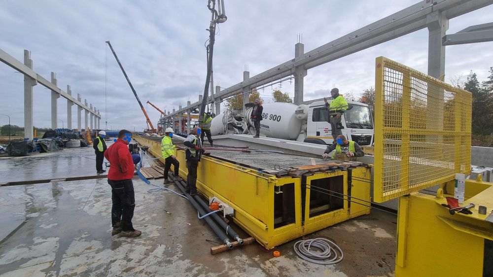 Linia produkcyjna prefabrykatów betonowych stropów TT
