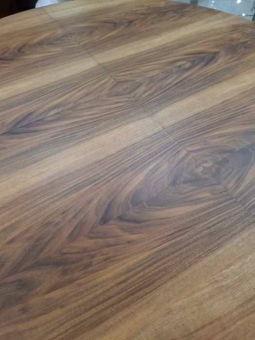 Stół okrągły orzech Design PRL