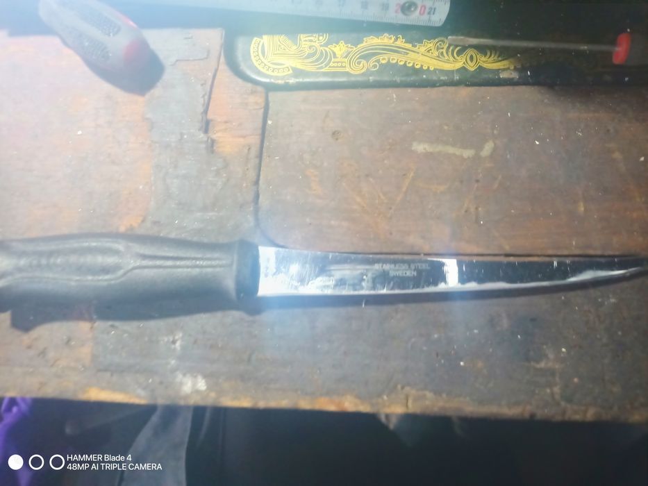 Nóż szwedzki, do filetowania ryb, superostry