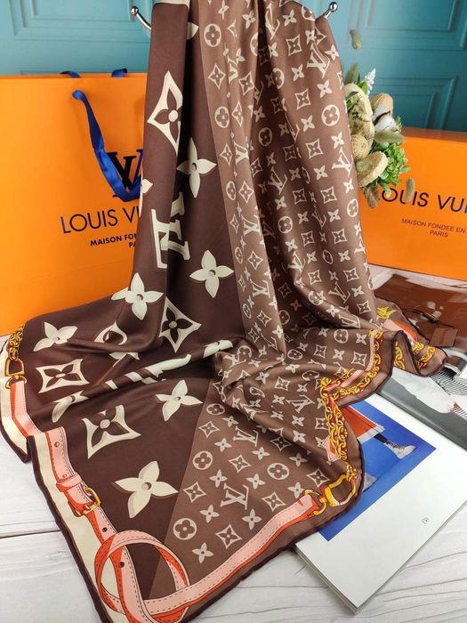 Шелковый платок Louis Vuitton Луи Витон шовкова хустка