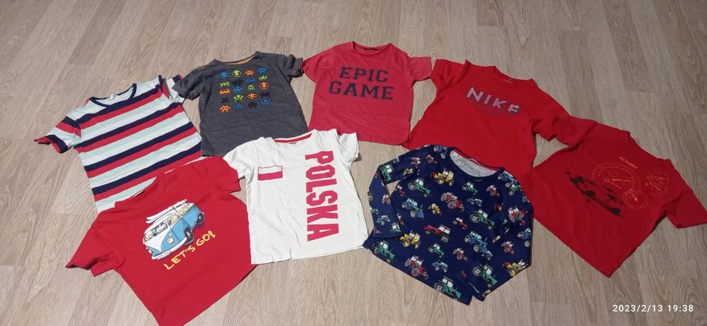 Ubrania dla chłopca 110-116