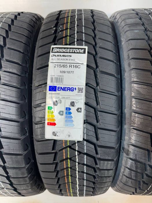 2x 215/65r16C Bridgestone Duravis AllSeason Evo 109/107T 2025
