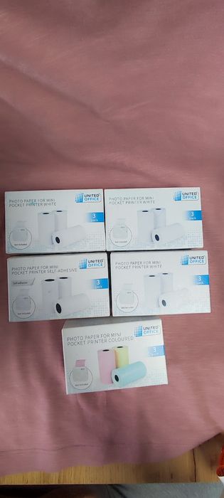 Papier fotograficzny mini rolki do drukarki kieszonkowej