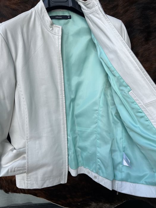 Blusão em pele branco