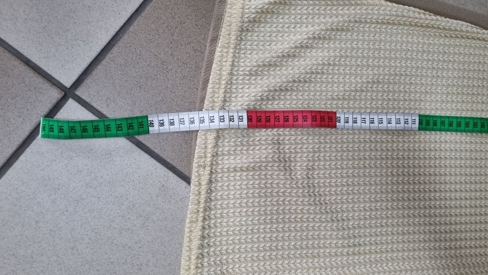 Beżowo kremowa sukienka długa maxi l/xl