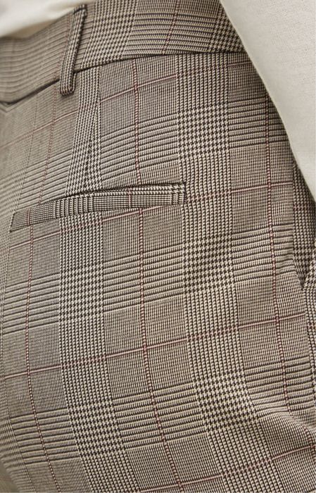 Брюки в клетку MANGO basic